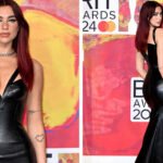 Dua Lipa Stuns in Versace – A Fashion Tale from the 2024 BRIT Awards Red Carpet