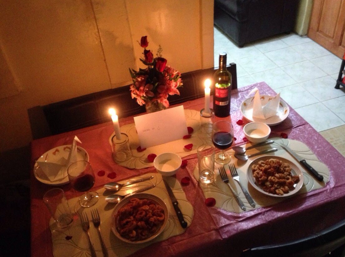 Candlelight Dinner at Home